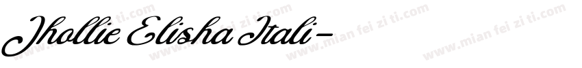Jhollie Elisha Itali字体转换
